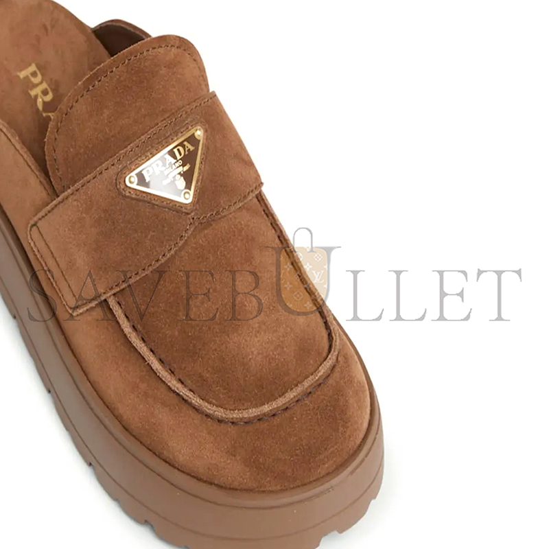 Pra*a fussbett suede loafer mules 301413